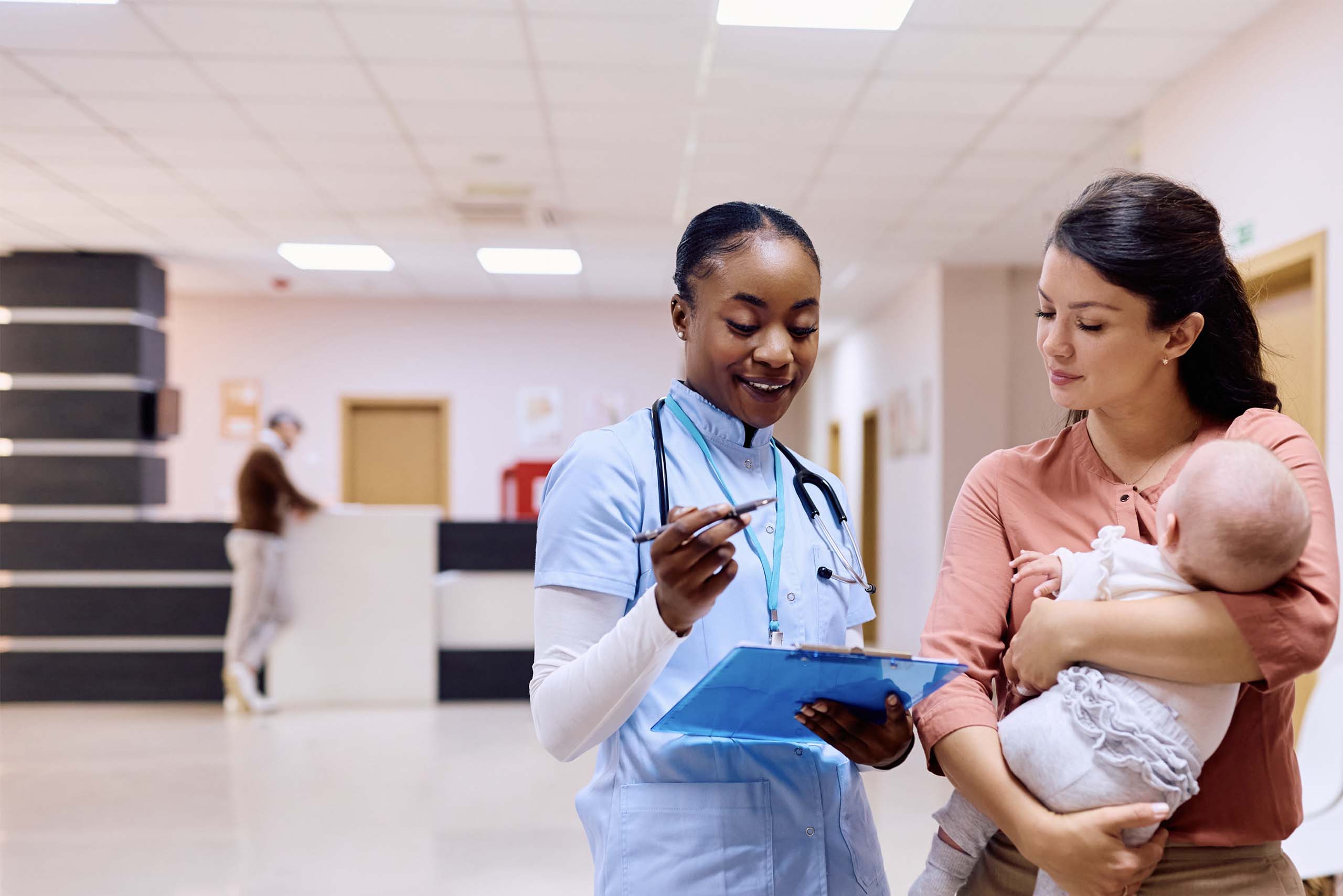 Nurse and patient header image