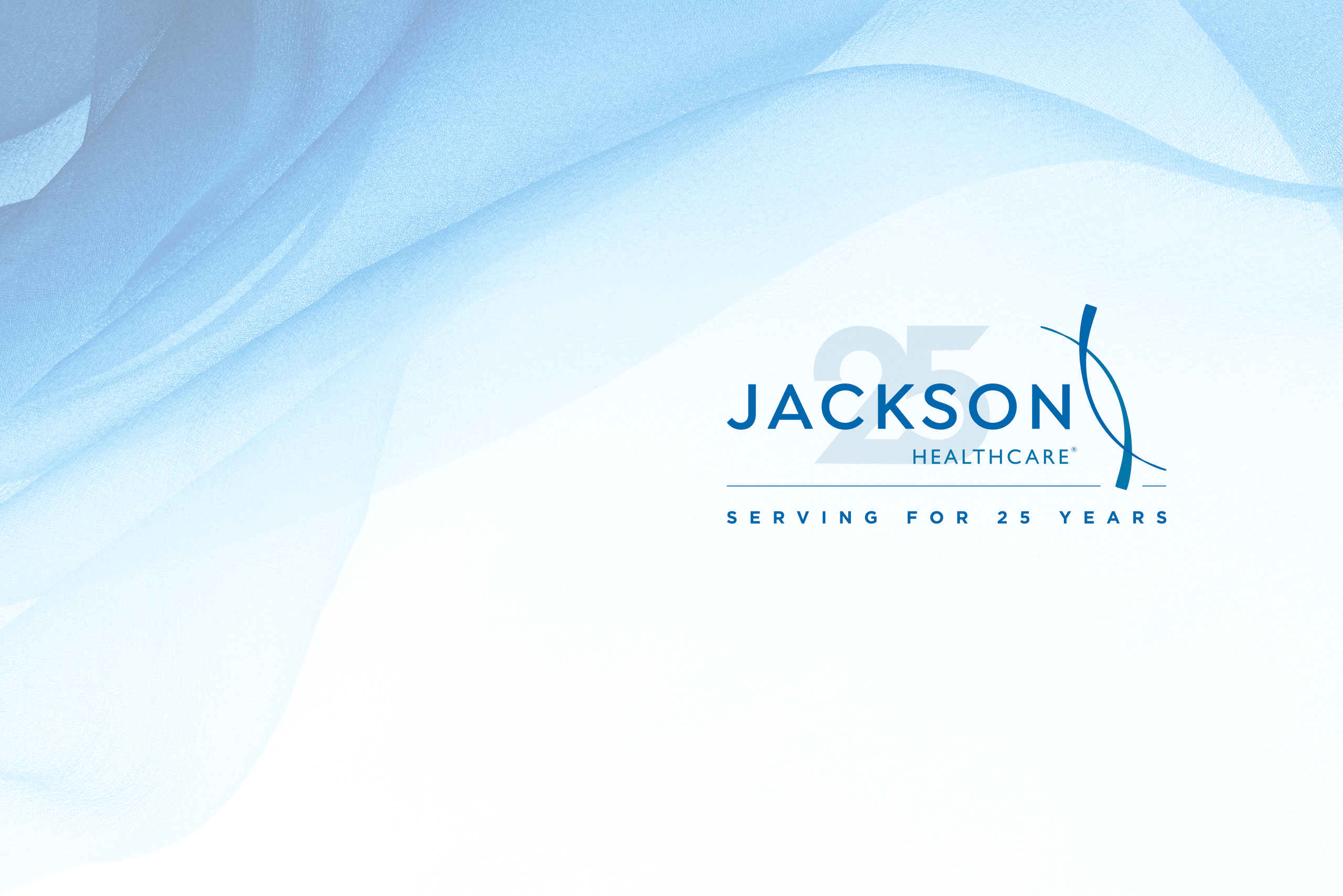 Jackson Healthcare 25 year anniversary logo Desktop version
