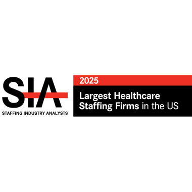 SIA 2025 Largest Healthcare Staffing Firms in the US badge